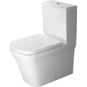 Duravit 21670900921 Duravit 21670900921 P3 Comforts Dual Flush Two-Piece Floor Mounted Rimless Elongated Toilet - White
