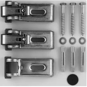 Duravit 790103000000000 Duravit 790103000000000 Anchors for Mounting and Support of Bathtub - Pack of 3