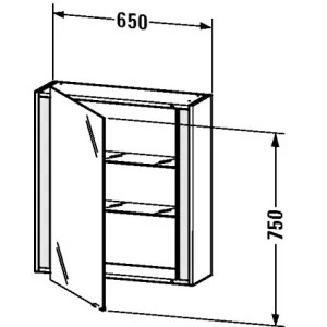 Duravit KT7530R4343 Duravit KT7530R4343 Ketho 25 5/8