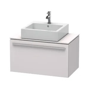 Duravit XL650108787 Duravit XL650108787 X-Large Single Bathroom Vanity, White Lilac Satin Matte Lacquer