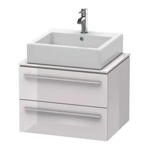 Duravit XL651002727 Duravit XL651002727 X-Large Single Bathroom Vanity, White Lilac High Gloss Lacquer