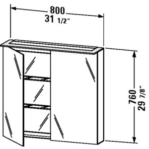 Duravit XL759401212 Duravit XL759401212 X-Large 31 1/2