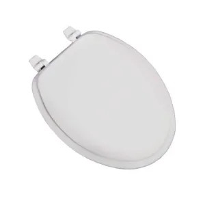Jones Stephens C002WD00 Jones Stephens C002WD00 White Elongated Wood Toilet Seat