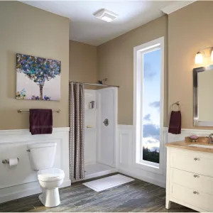 Broan A70L Broan-NuTone Flex Series Bathroom Exhaust Fan with Light, 70 CFM - A70L