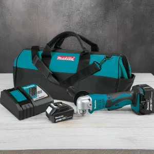 Makita XAD01 Makita 18V LXT Lithium-Ion Angle Drill Kit with Variable Speed and LED Light, for 3/8
