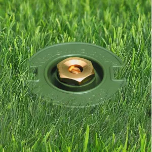 Orbit 54024 Orbit WaterMaster Full Circle Plastic Flush Sprinkler Head with Brass Nozzle, 15' Spray Distance - 54024