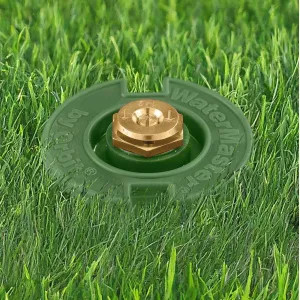 Orbit 54025 Orbit WaterMaster Half Circle Plastic Flush Sprinkler Head with Brass Nozzle, 15' Spray Distance - 54025