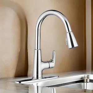 American Standard 7074.300.002 American Standard Colony Pro Single-Handle Pull-Down Kitchen Faucet, Chrome - 7074.300.002
