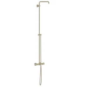 Grohe 26490EN0 Grohe Euphoria Thermostatic Tub/Shower System with Shower Arm and 69in Metal Hose, SpeedClean Anti-Lime System, Brushed Nickel - 26490EN0