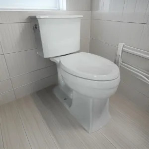 Kohler 3551-95 KOHLER Archer Non-Skirted Comfort Height Ice Grey Two-Piece Toilet, 1.28 GPF, Glazed Trapway, AquaPiston, Seat Not Included - K-3551-95