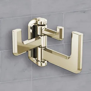 Brizo 693597-PN Brizo Levoir Triple-Hinged Robe Hook, Brilliance Polished Nickel - 693597-PN