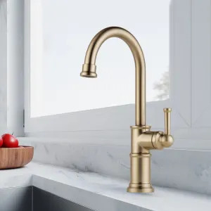 Brizo 61025LF-GL Brizo Artesso Single-Handle Bar Faucet, Lever Handle, ADA, 1.8 GPM, Brilliance Luxe Gold - 61025LF-GL