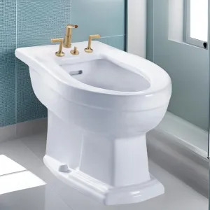 Brizo 68475-GL Brizo Odin Two-Handle Bidet Faucet with Metal Pop-Up Drain, 4-Hole, Lever Handles, Brilliance Luxe Gold - 68475-GL