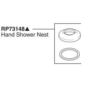 Brizo RP73148GL Brizo RP73148GL Odin T67475-GL Hand Shower Nest - Luxe Gold