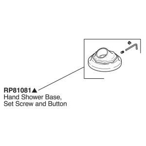 Brizo RP81081GL Brizo RP81081GL Handshower Base, Button, Set Screw - Luxe Gold