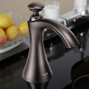 Moen S3946BLS Moen Transitional Kitchen Soap/Lotion Dispenser, 18oz, Black Stainless - S3946BLS
