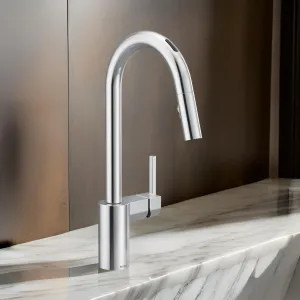 Moen 7565EVC Moen Align Smart Single Handle High-Arc Pull-Down Kitchen Faucet, Chrome - 7565EVC