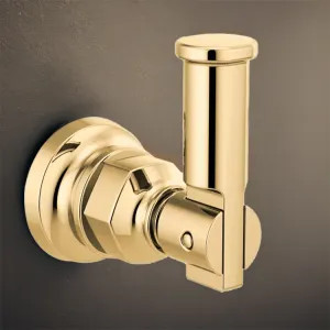 Brizo 693476-PG Brizo Invari Single Robe Hook with Mounting Hardware, Brilliance Polished Gold - 693476-PG