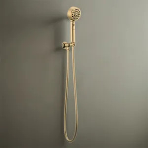 Brizo 88876-GL Brizo Invari Multi-Function Wall-Mount Hand Shower with H2OKinetic, WaterSense, 1.75 GPM, Brilliance Luxe Gold - 88876-GL