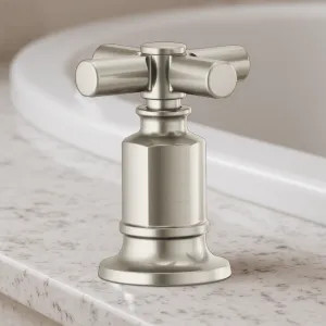Brizo HX676-NK Brizo Invari Cross Handle Kit for Deck-Mounted Roman Tub Filler, Brilliance Luxe Nickel - HX676-NK
