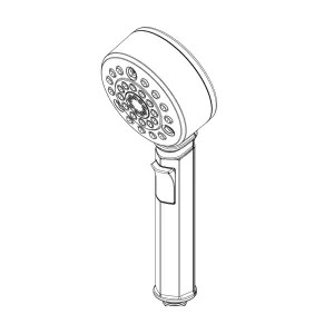Brizo RP100330PC Brizo Invari Round Four-Function Hand Shower with H2Okinetic, Certified Dual Check Valves, 1.75 GPM, Polished Chrome - RP100330PC