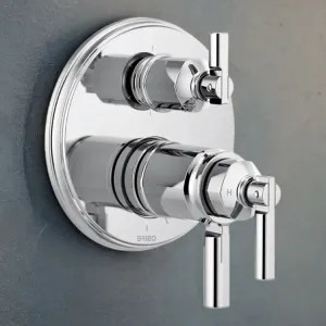Brizo T75676-PC Brizo Invari TempAssure Thermostatic Valve Trim with 6-Function Diverter Trim, MultiChoice, ADA, Polished Chrome - T75676-PC