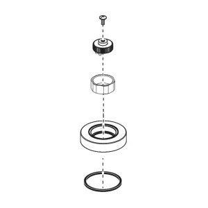 Brizo RP90074SL Brizo Litze Luxe Steel Handle Base Kit - RP90074SL