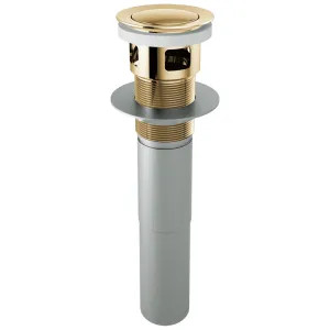 Brizo RP81628PG Brizo Push Button Pop-Up with Overflow, Polished Gold - (RP81628PG)