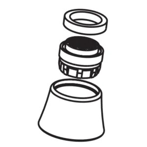 Peerless RP101004SS-1.5 Peerless 1.5 GPM Stainless Aerator Assembly - RP101004SS-1.5