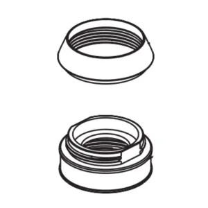 Peerless RP101013 Peerless Parkwood Chrome Replacement Bonnet Nut and Cap For P6935LF - RP101013