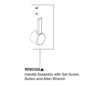 Peerless RP82326BL Peerless Precept Series Matte Black Lever Handle Kit, ADA - RP82326BL