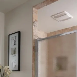 Broan QTXE110150DCS Broan-NuTone QTDC Humidity Sensing Bathroom Exhaust Fan, 110/130/150 CFM - QTXE110150DCS