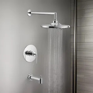 Moen UTS32003EP Moen Arris M-Core 3-Series Tub/Shower Faucet with 1.75 GPM Rain Shower, 1-Function, Single Lever Handle, M-PACT, Immersion, Chrome - UTS32003EP