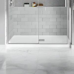 American Standard A8007D-FCO.020 American Standard Studio 64in x 34in Single Threshold ADA Shower Base With Center Drain, Acrylic Surface, White - A8007D-FCO.020