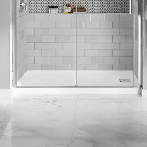 American Standard A8003L-RHO.020 American Standard Studio 60in x 36in White Single Threshold ADA Shower Base With Right-Hand Outlet, Acrylic Surface - A8003L-RHO.020
