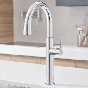 American Standard 4803300.002 American Standard Studio S Pull-Down Dual Spray Kitchen Faucet, 1.5 GPM, Polished Chrome - 4803300.002