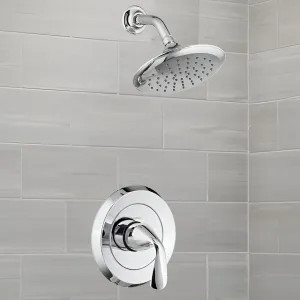 American Standard TU186501.002 American Standard Fluent Shower with Metal Lever Handle and Pressure Balance Cartridge, Trim Only, 2.5 GPM, Polished Chrome - TU186501.002