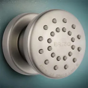 Brizo 84110-BN Brizo Essential Round Body Spray with Touch-Clean Finish Spray Face, 1.75 GPM, Brilliance Brushed Nickel - 84110-BN