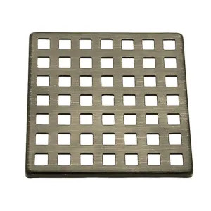 Mountain Plumbing Products MT607/PVDBB MTN PLUMBING MT607/PVDBB 4X4 SQUARE GRID PVD BRUSHED BRONZE BRUSHED BRONZE