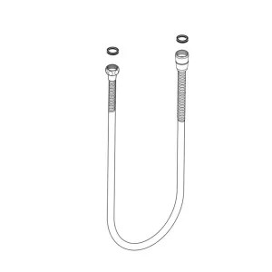 Brizo RP49645PC Brizo Essential Handshower Hose and Gaskets - Polished Chrome (RP49645PC)