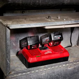 Milwaukee 48-59-1802 Milwaukee M18 Dual Bay Simultaneous Rapid Charger with Integrated Hang Holes - 48-59-1802 