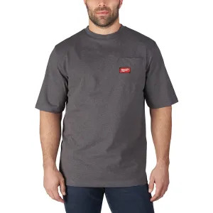 Milwaukee 601G-3X Milwaukee 3XL Gray 601 Short Sleeve Heavy Duty Pocket T-Shirt with Sun Protection and Anti-Microbial Treatment - 601G-3X