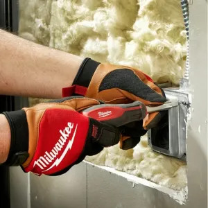 Milwaukee 48-73-0022 Milwaukee Large Leather Performance Gloves with Hook and Loop Closure and SMARTSWIPE Touchscreen Compatible Fingertips - 48-73-0022