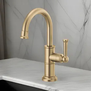 Brizo 61325LF-C-GL Brizo Artesso Single-Handle Cold Water Beverage Faucet, DIAMOND Seal, Lever Handle, ADA, 1.5 GPM, Brilliance Luxe Gold - 61325LF-C-GL