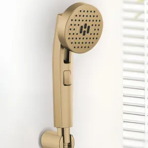 Brizo 88006-GL Brizo Kintsu Multi-Function Handshower with Push-Button, Dual Check Valve, WaterSense, 1.75 GPM, Brilliance Luxe Gold - 88006-GL