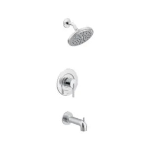 Moen T2263EP Moen Cia Posi-Temp Tub/Shower Faucet with 1.75 GPM Rainshower, 1-Function, Single Lever Handle, M-PACT, Immersion, Chrome - T2263EP