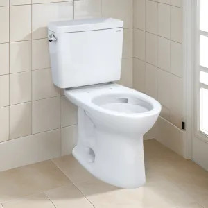 Toto CST776CSFG#01 TOTO Drake Two-Piece Toilet, Elongated, Less Seat, Universal Height, 1.6 GPF, Cotton - CST776CSFG#01