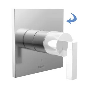 Brizo T60P022-PCLHP Brizo Frank Lloyd Wright Pressure Balance Single-Handle Valve Trim, Less Handle, Polished Chrome - T60P022-PCLHP