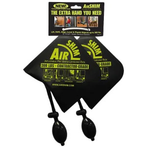  1192 Calculated Inflatable Pry Bar and Leveling Tool Air Shim, 300 lb., Contractor-Grade Alignment Pump Wedge, 2 Piece - 1192