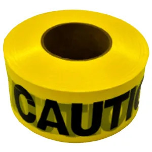  16009 CH Hanson Barricade Safety Tape, 'Caution Construction Area', 2 mil, 3 in x 1,000 ft, 12 Rolls - 16009 